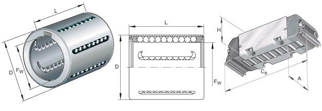 Linear Motion Bearings 3D